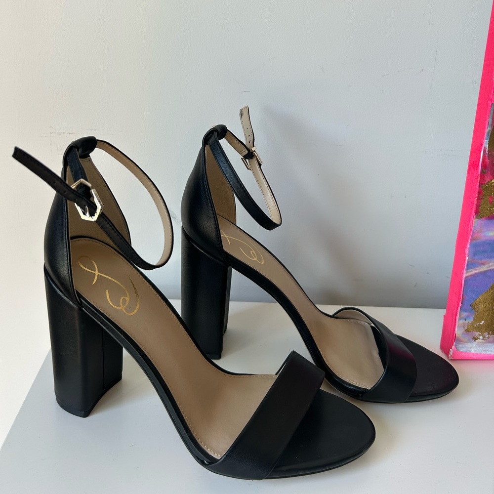 Sam Edelman Yaro Sandal Black Heels - Picture 7 of 7